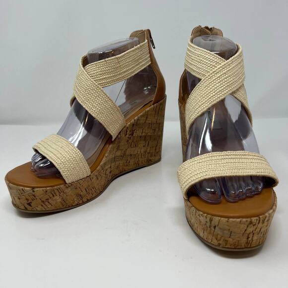 Steve Madden Elwyn Women's Cork Wedge Sandals - Picture 3 of 13